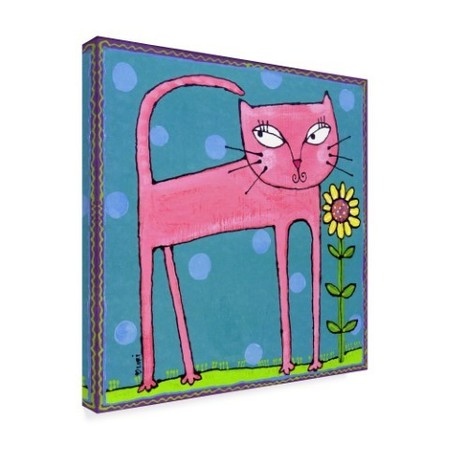 Trademark Fine Art Cherry Pie Studios 'Pink Kitty' Canvas Art, 14x14 ALI41251-C1414GG